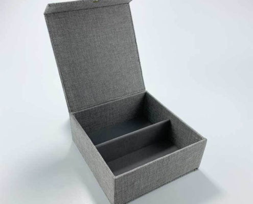 NBX Travel Jewelry Organizer Grey, Foldable Jewelry Case, Eco-Leather Jewelry Storage Bag, Women's, Size: Small, Grey Type