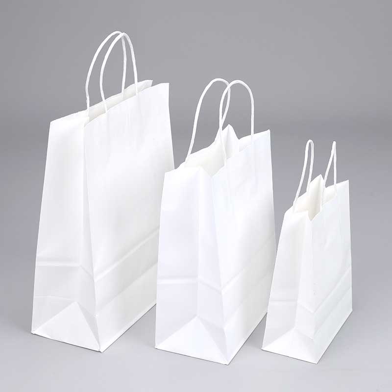 Wholesale Striped Kraft Paper Bags, Custom Retail Packaging
