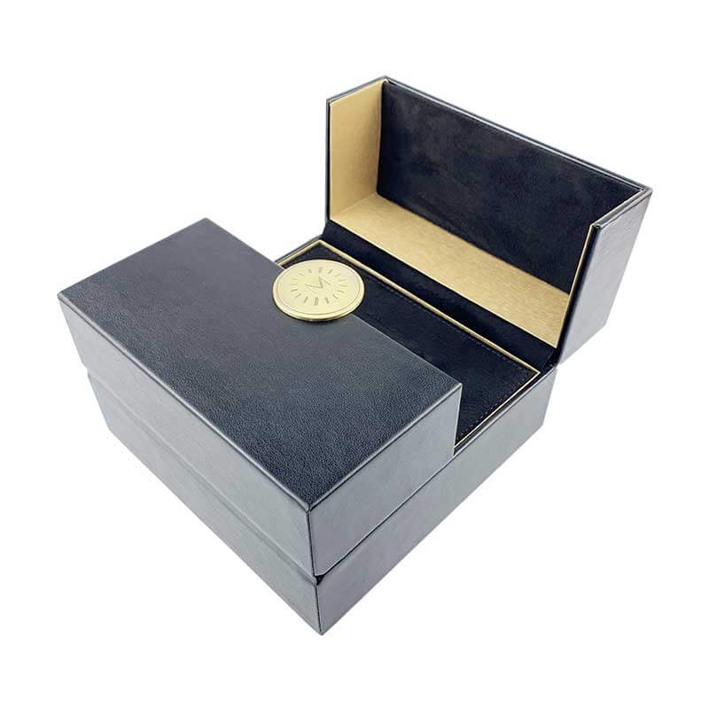 Cartier Style Ring Box Black Leatherette : Amazon.in: Jewellery