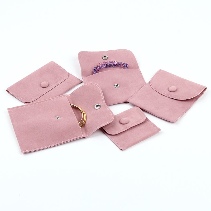 10 Pcs Velvet Bags, 9.5x7.5cm Velvet Fabric Pouches Jewelry Pouches Bags  With Iron Snap Button For Candy Gift And Bracelet Necklace Jewelery  Packaging